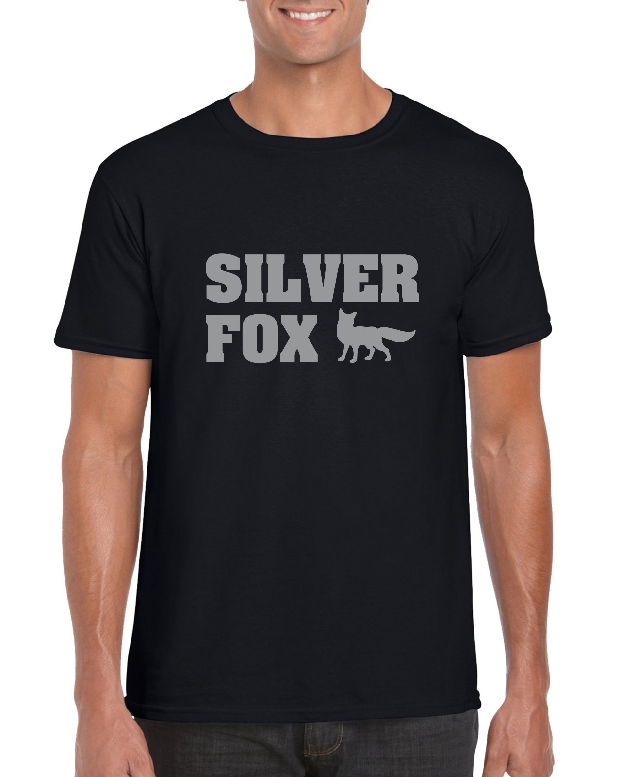 Silver Fox T Shirt Tshirt Fancy Dress Retirement Birthday Secret Santa Work Gift gallery
