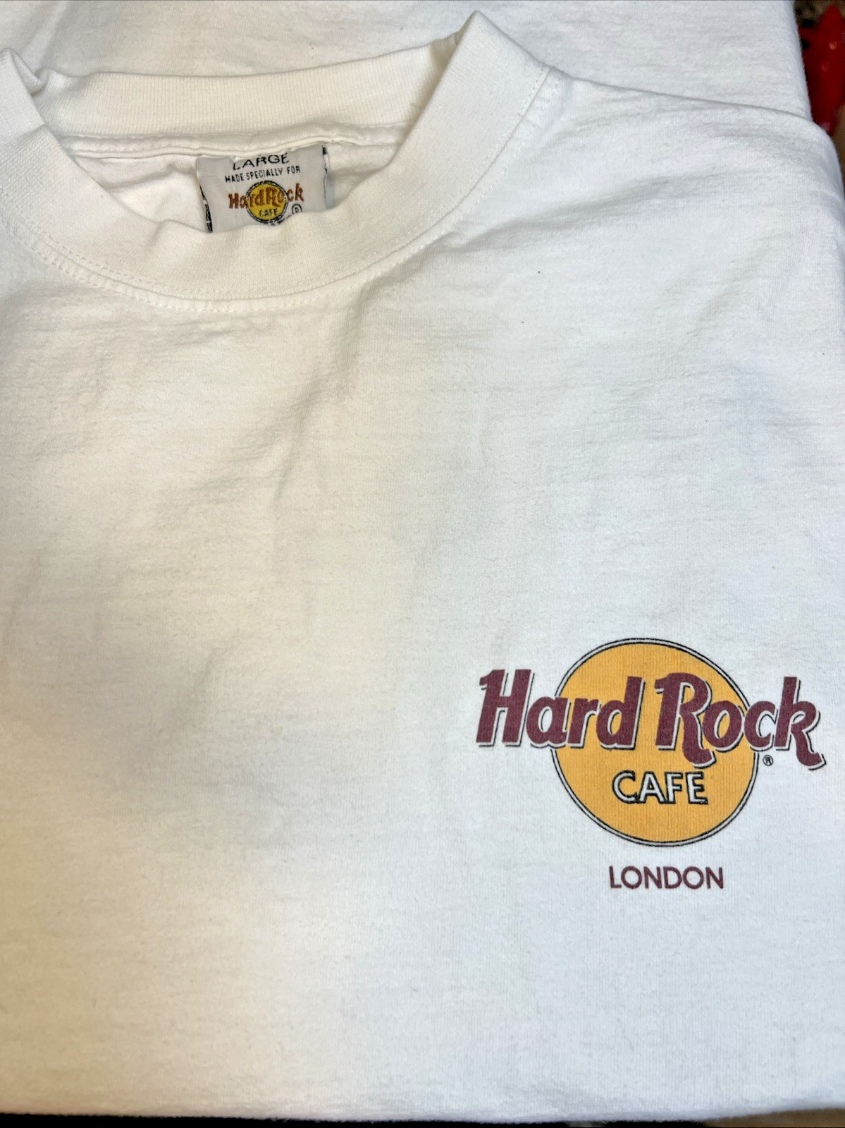 Hard Rock Cafe London T‑Shirt Men’s Large Heavy Tee Original Graphic White gallery
