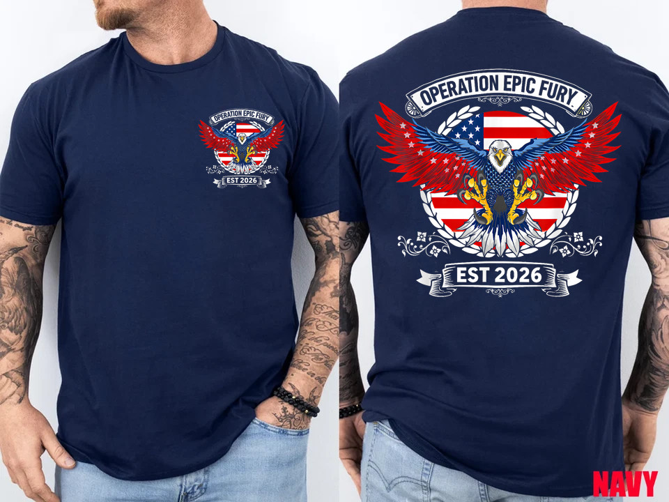 Operation Epic Fury Military Tactical Patriotic USA Graphic 2 Side T-Shirt gallery