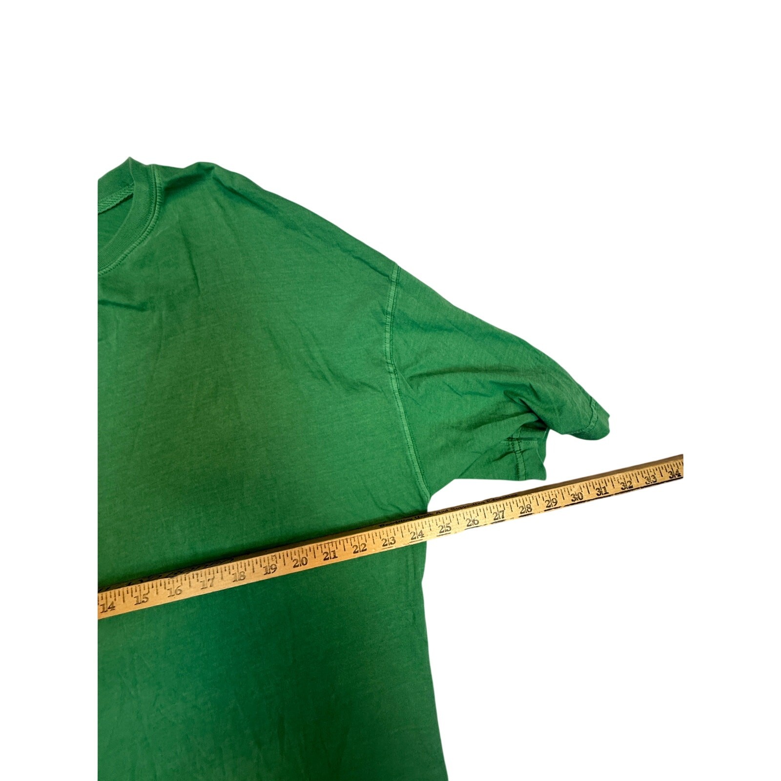 We The Free Free People Quilted Top Mens XL Green Oversized Crewneck Pullover gallery