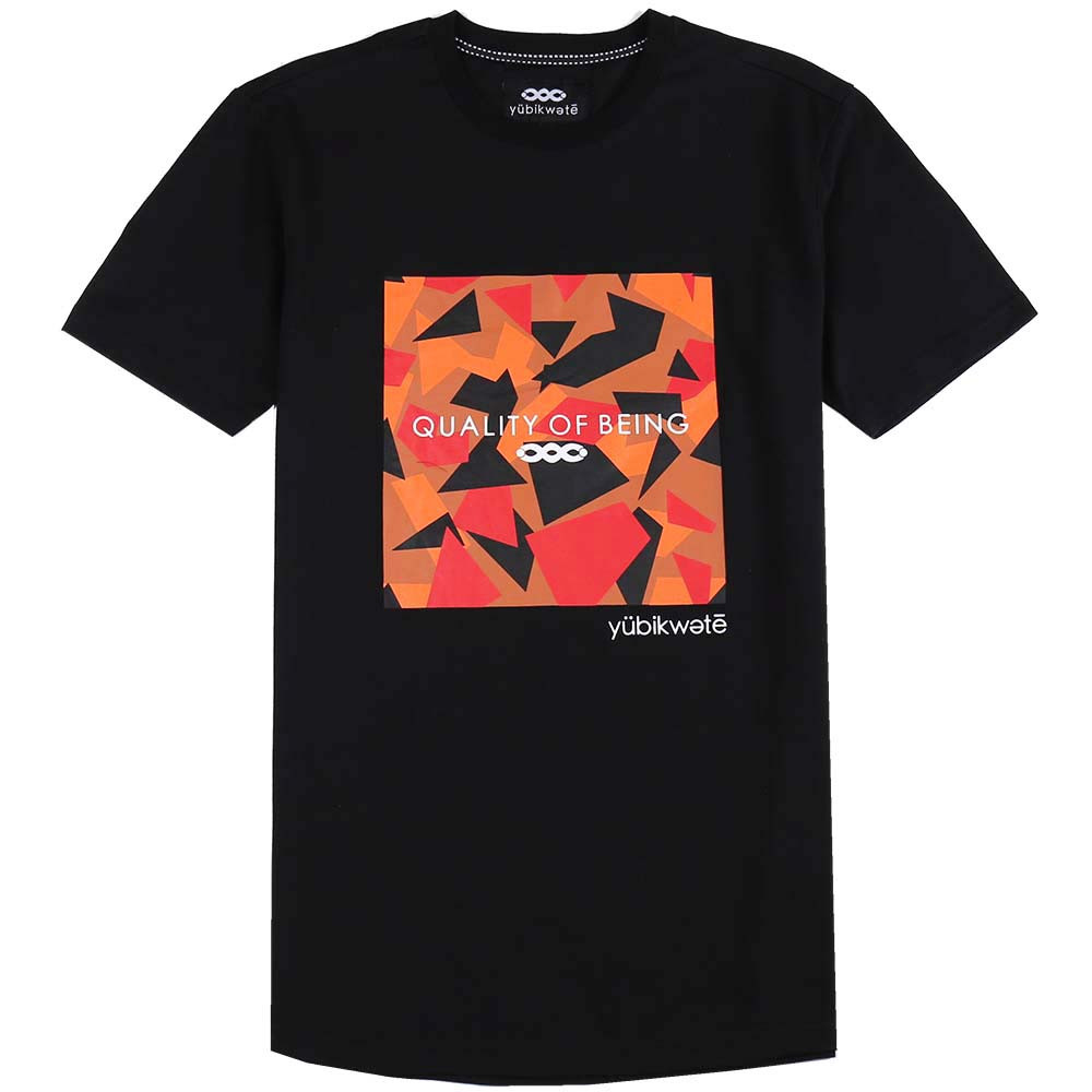 2025 Geometric Pattern Tee Yubikwete - Unisex Crew Neck Solid Color Cotton gallery