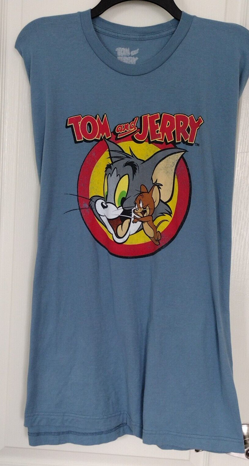 VINTAGE Men's Tom and Jerry Graphic Print Pullover T Shirt Size XL Short Sleeve gallery
