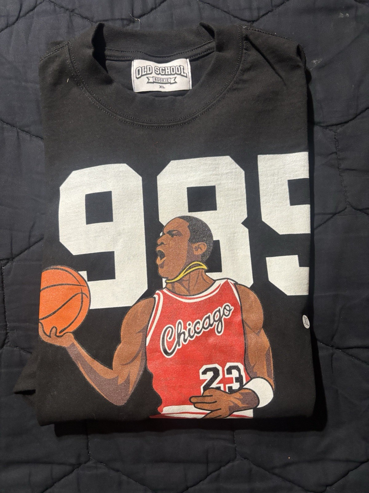 Old School Classics Rookie Michael Jordan Chicago Bulls Shirt Size XL Rare gallery