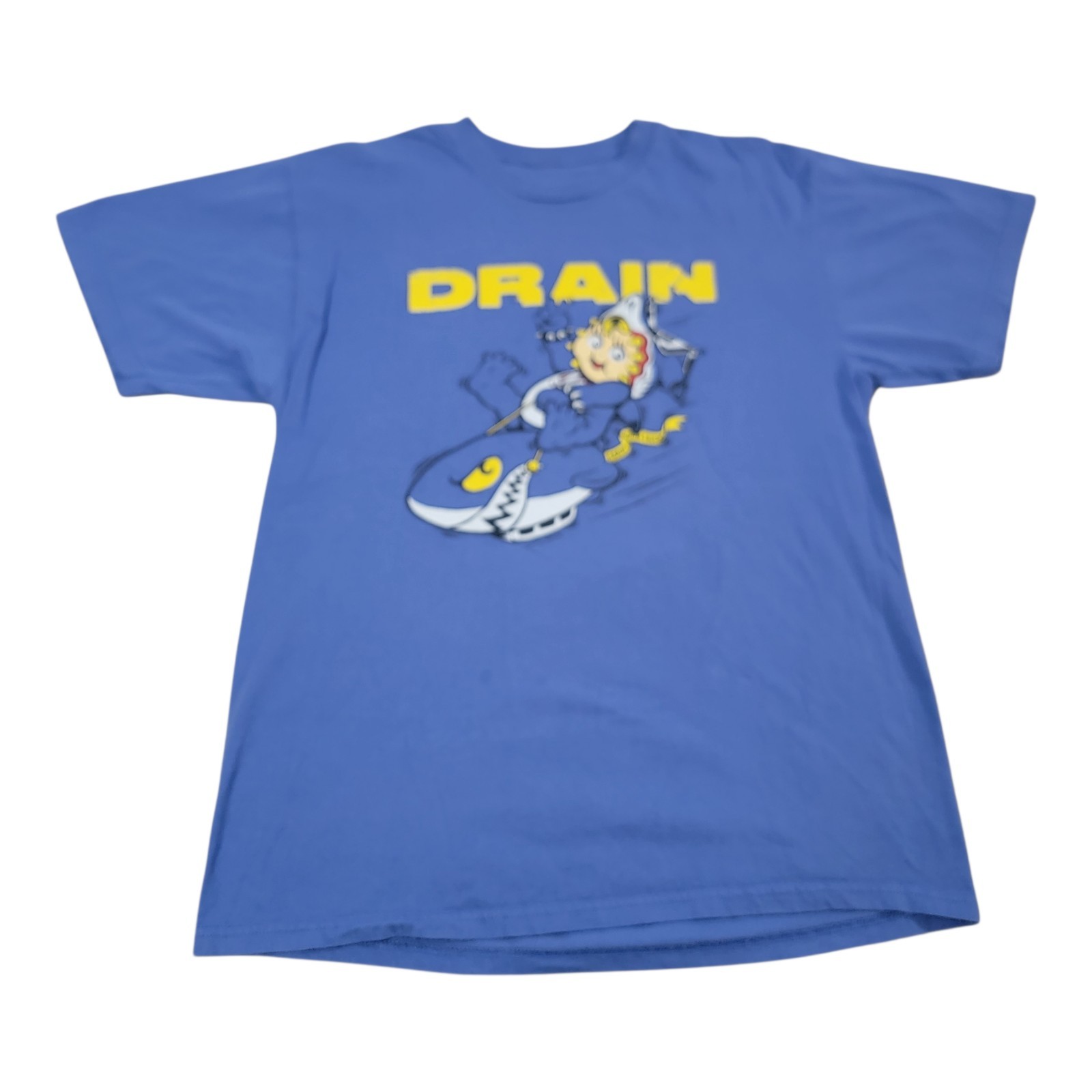 Drain Living Proof Tour T Shirt Adult Size Medium Hardcore Blue gallery