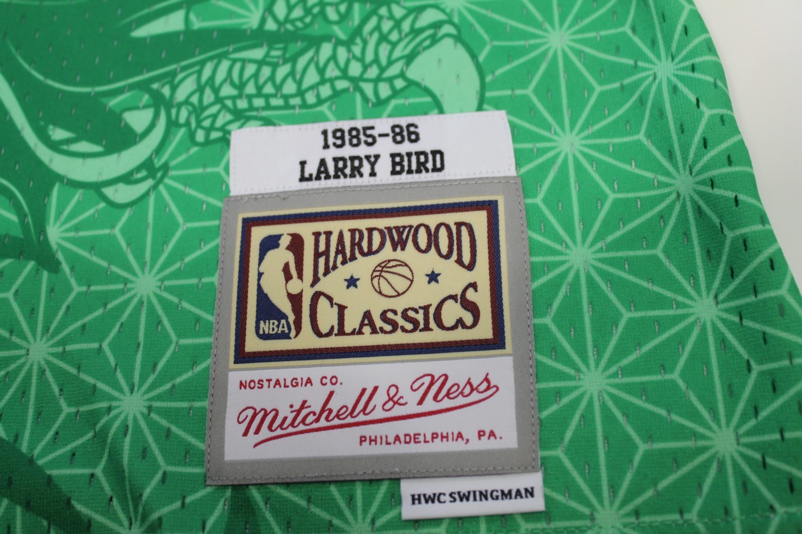 Mitchell & Ness BOSTON CELTICS Swingman ASIAN HERITAGE 6.0 Green LARRY BIRD 1985 gallery