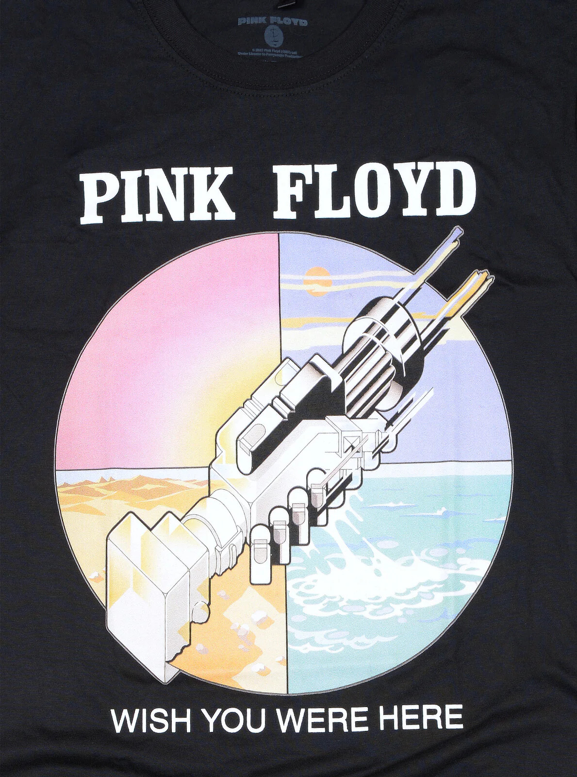 Pink Floyd T-Shirt Wish You Were Here Circle Icons Black NEW OFFICIAL SMLXLXXL gallery