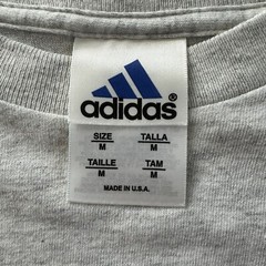 Adidas Vintage 2000’s Boys Teens Medium T-Shirt Gray Grey LS Adidas Graphic