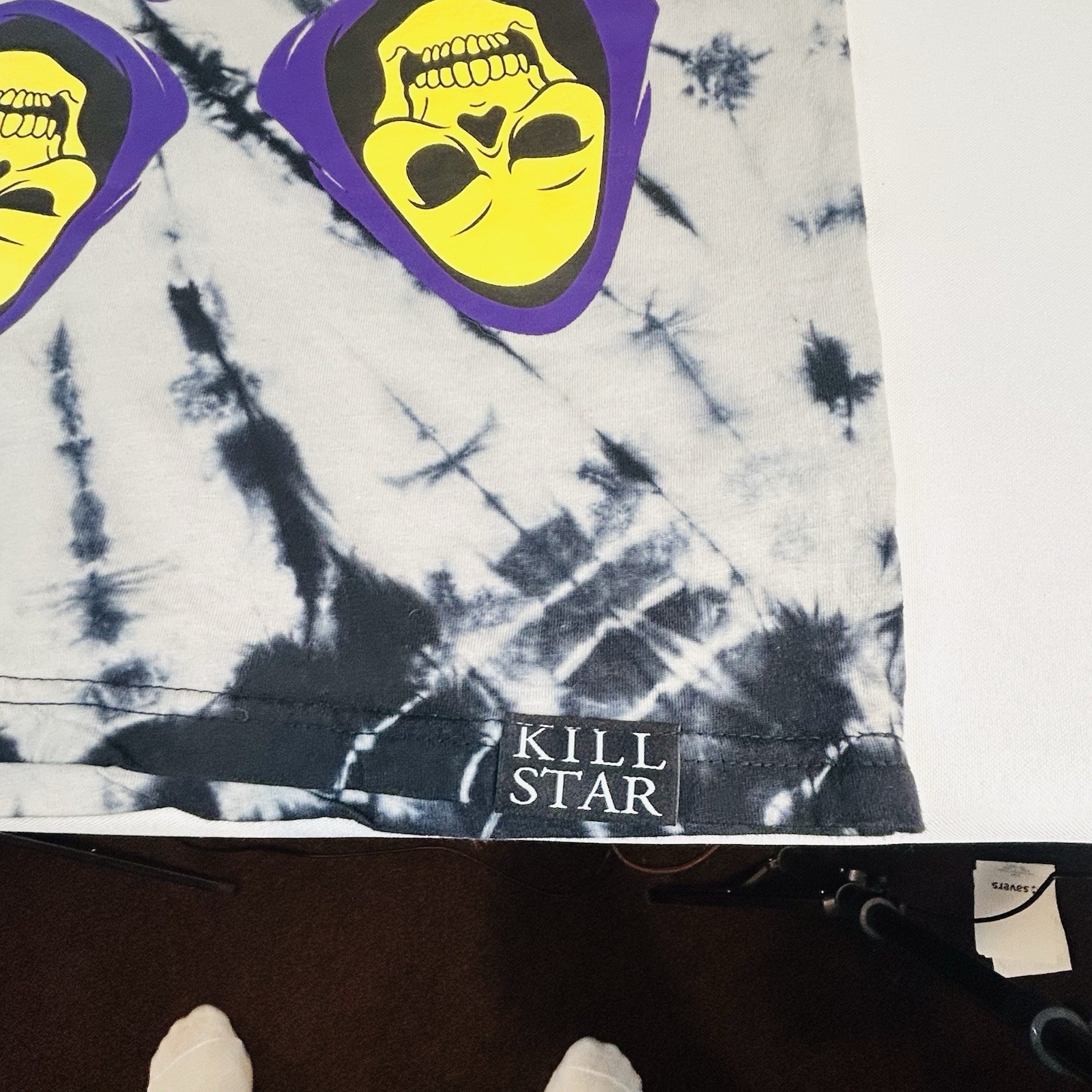 Killstar x Masters of the Universe Skeletor Tie Dye He-Man Small Shirt gallery