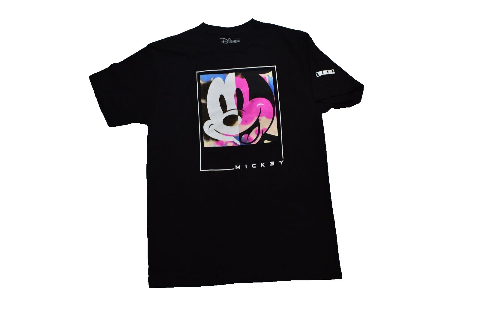 Neff x Disney Mens Mickey Mouse Face Tie Dye Fill Black Shirt NWT S-XL gallery