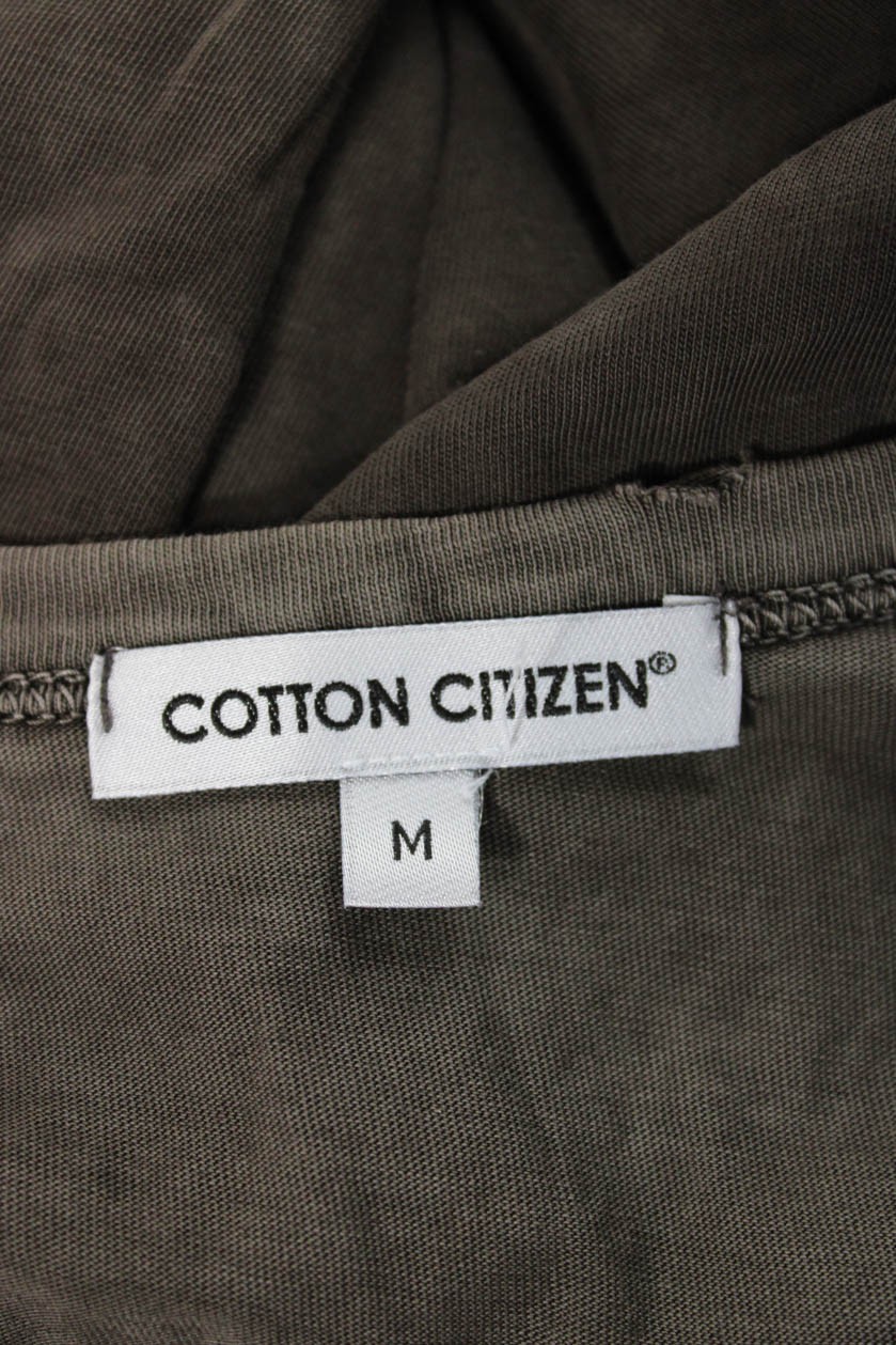Cotton Citizen Mens Basic Crew Neck T-Shirt Brown Supima Cotton Size M gallery