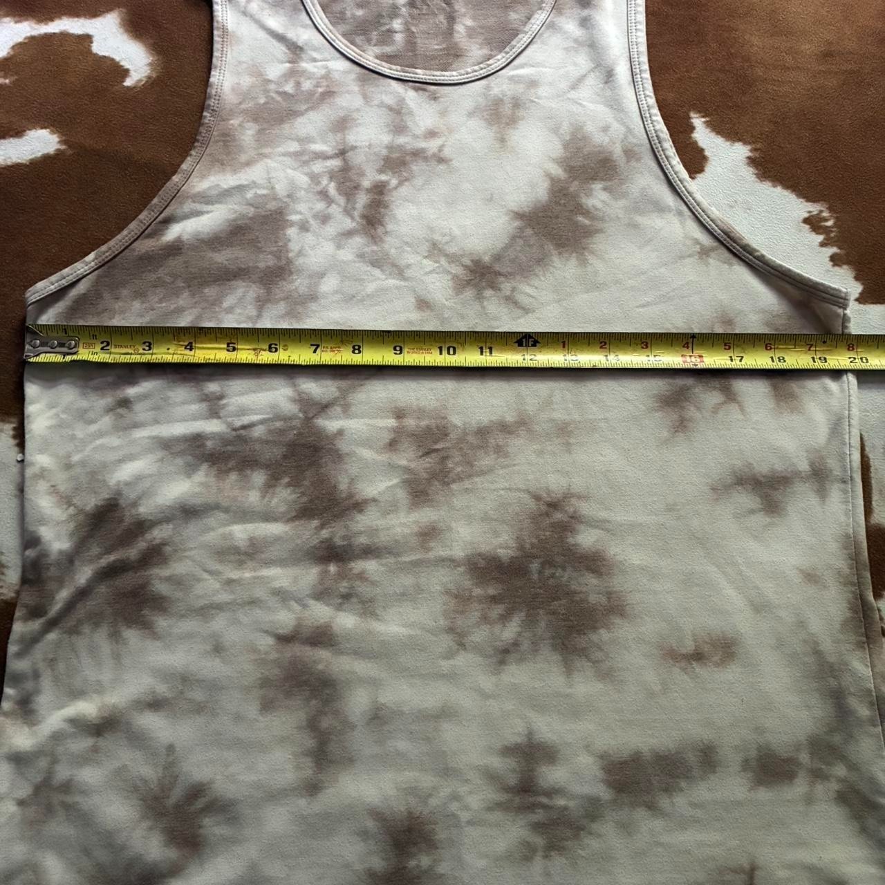 BYLT Premium Basics Cloud Dye Tank Sand Tie Dye Mens Sleeveless Size M gallery