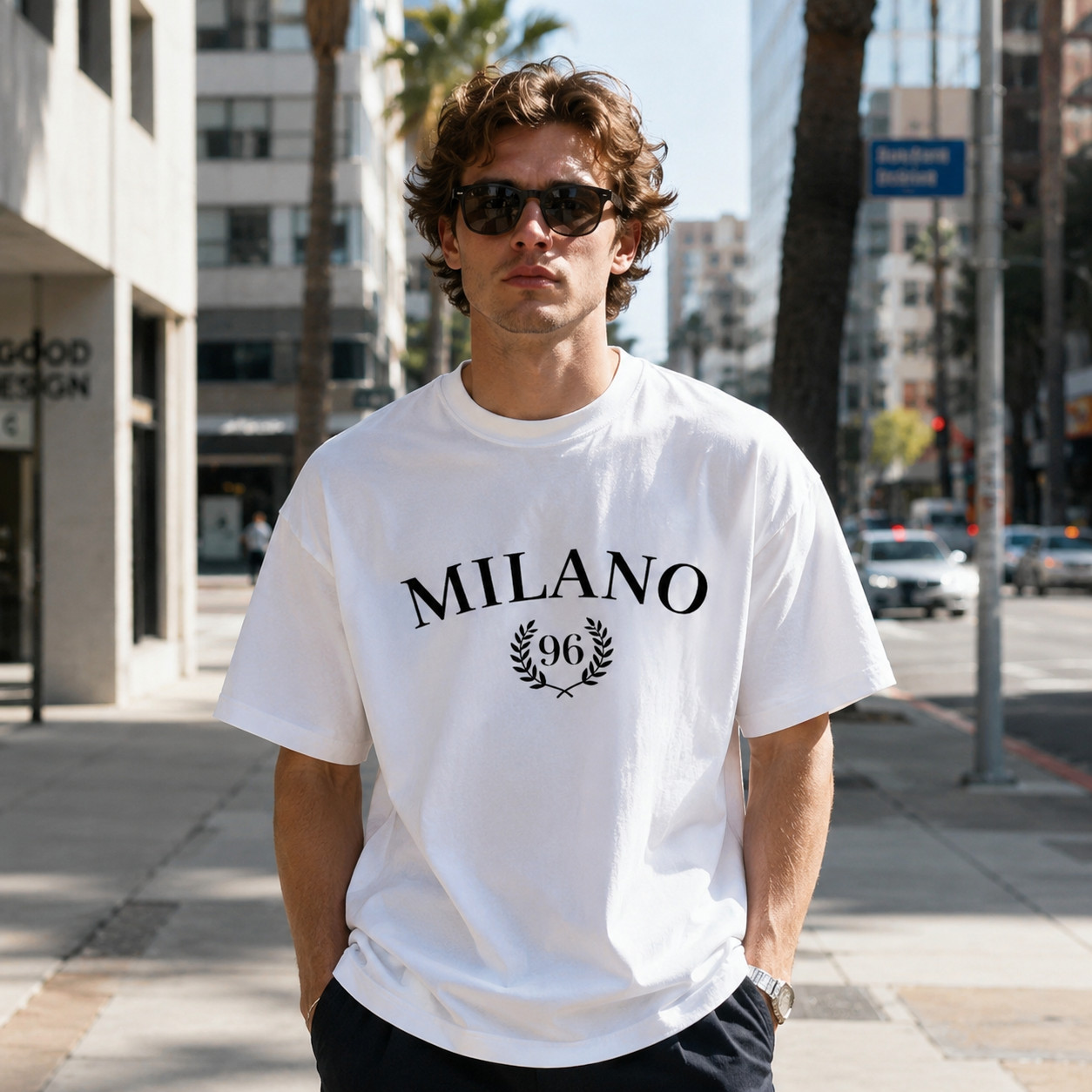 Milano Italy T-Shirt Minimalist Milan Travel City Graphic Tee Unisex Streetwear gallery