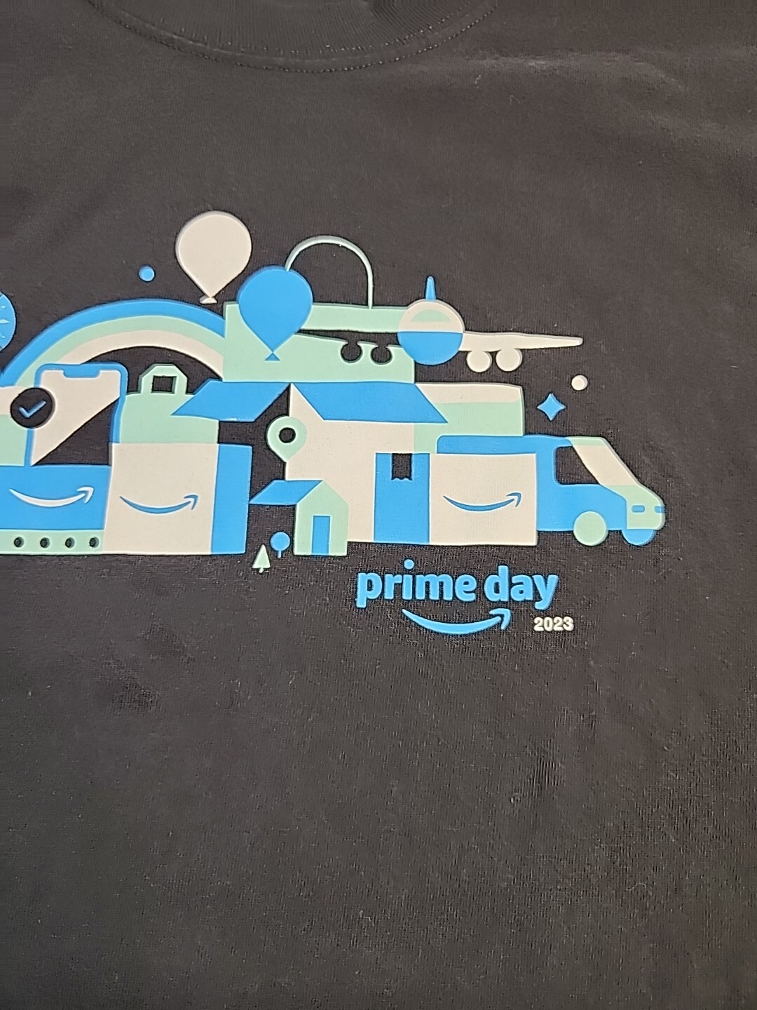 Amazon Prime 2023 Graphics Black Cotton T-shirt Mens Large gallery