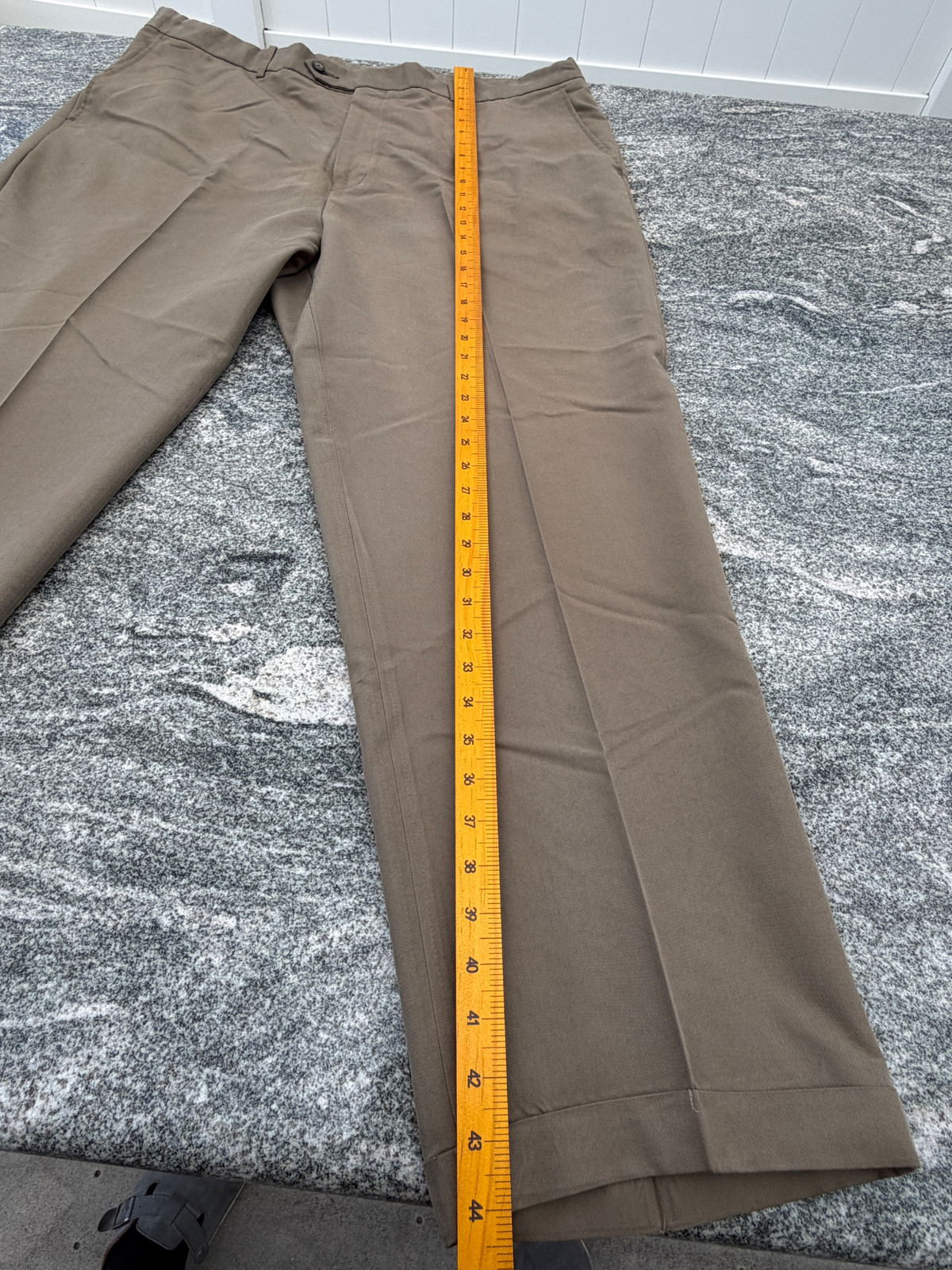Vintage Yuppie 2000s Khaki Cotton Trousers Unisex Casual Medium gallery