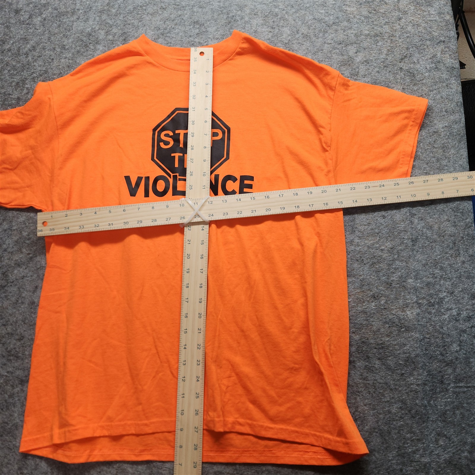 T Shirt Stop The Violence C.A.S.S Orange Size Xl gallery
