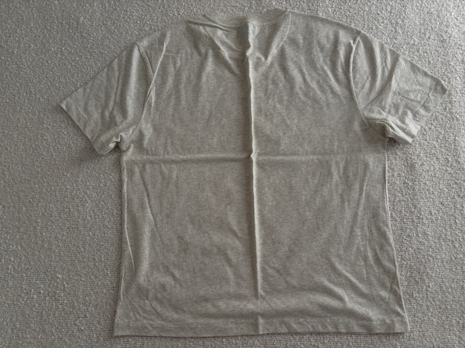 A.P.C. $165 Boxy Fit Graphic T-Shirt Size Medium Ecru Light Grey Heather gallery