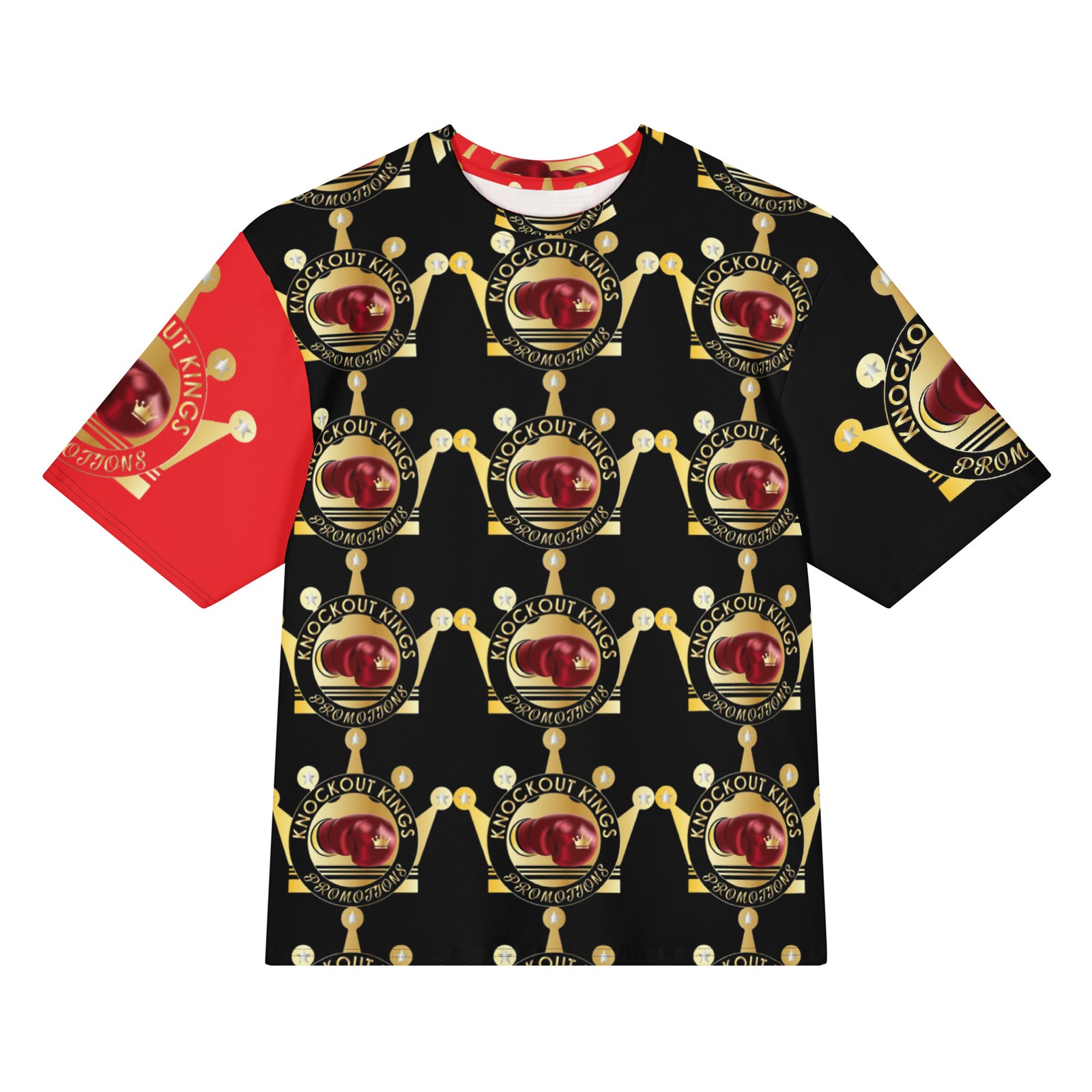 Knockout Kings Promotions Checker Oversized cotton t-shirt gallery