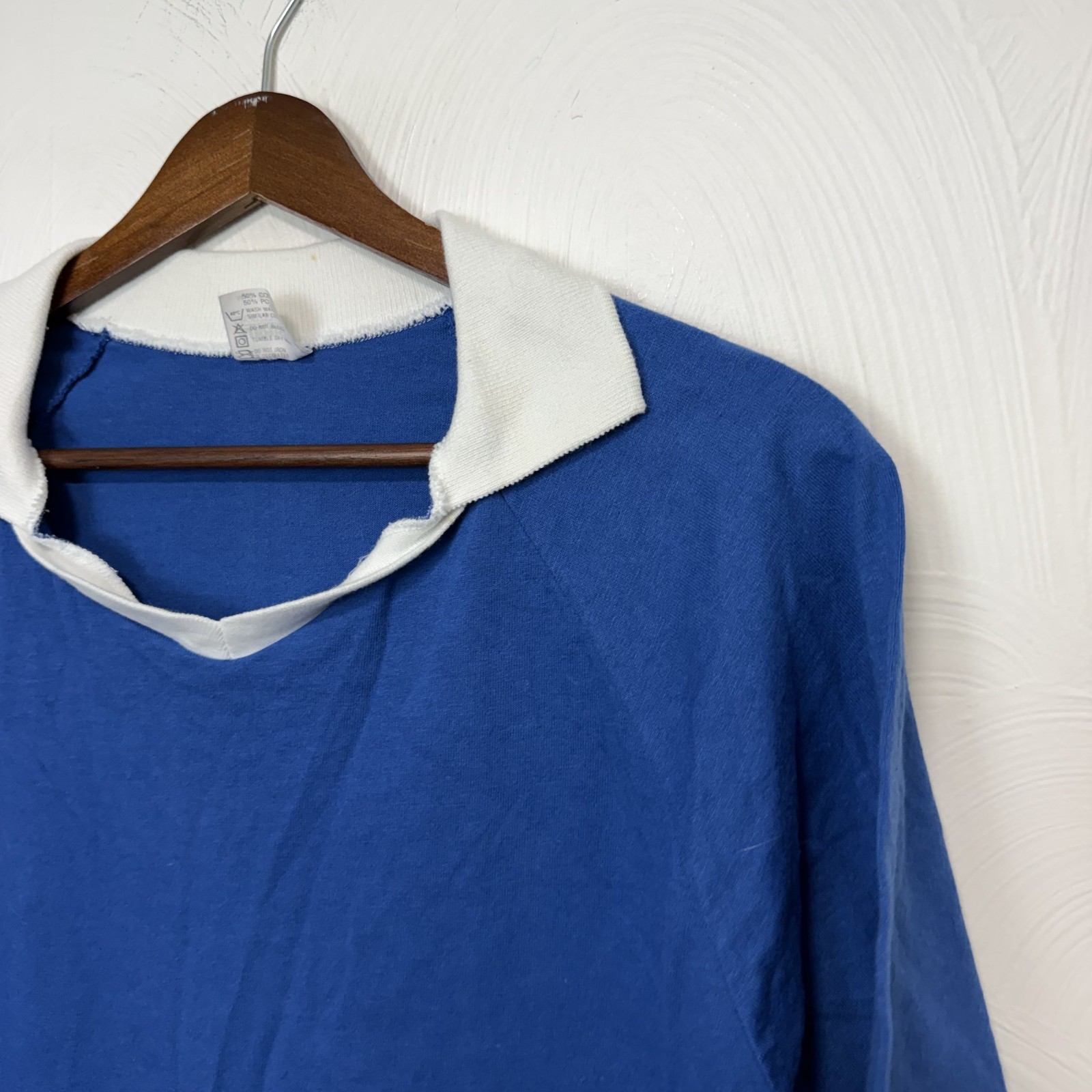 VTG Augusta Sportswear Men's Blue Short Sleeve Collared Shirt Top Sz Medium USA gallery
