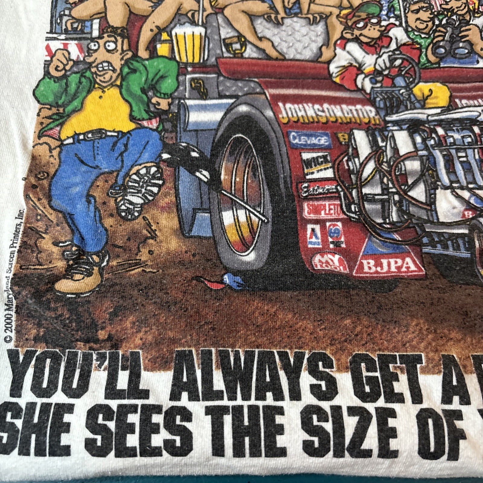 Big Johnson T-Shirt Size Extra Large XL Pullers Pull On This Tractor Vintage gallery
