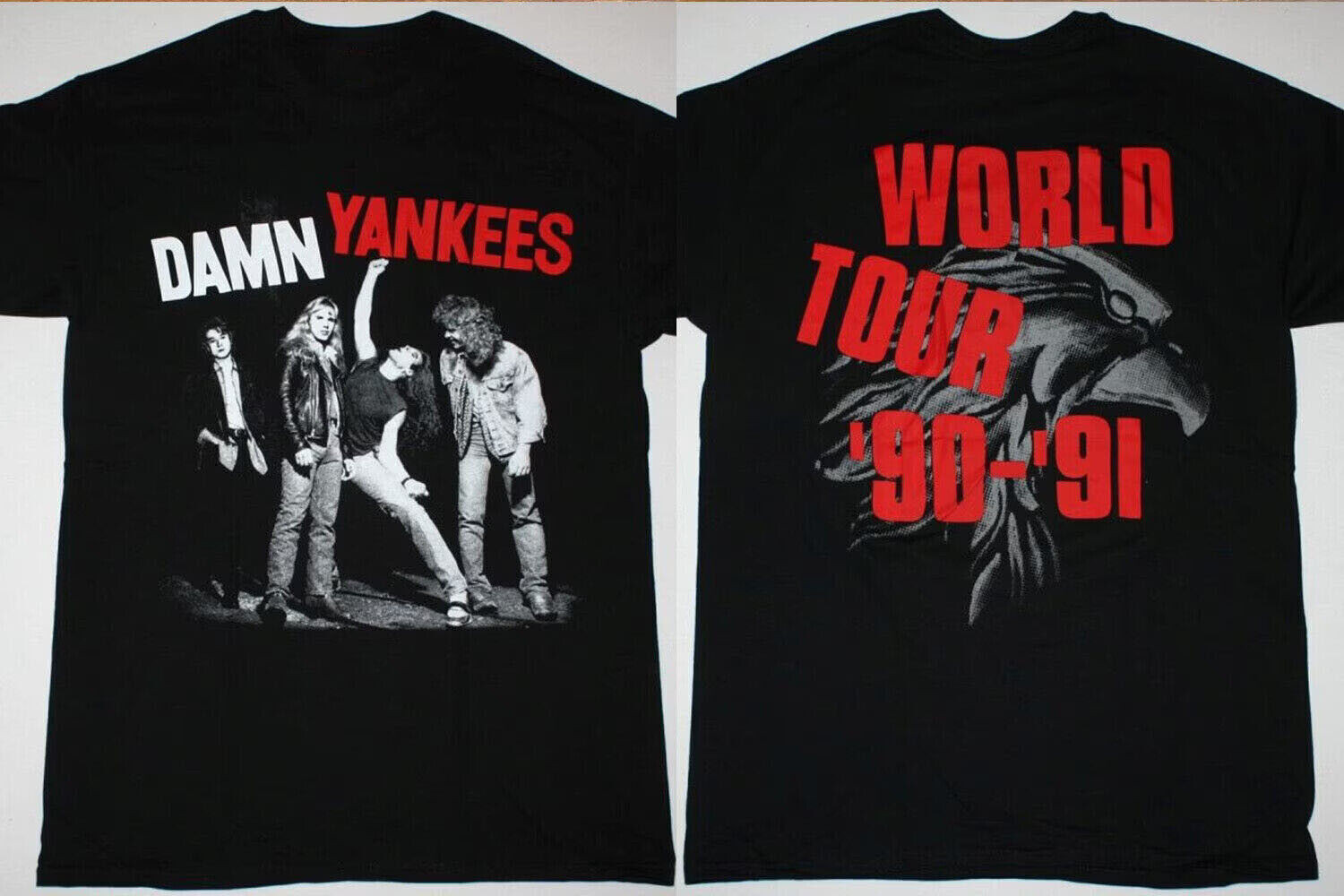 Damn Yankees Music Tour ’90-91 T-Shirt Unisex Gift For All Fans S-5XL