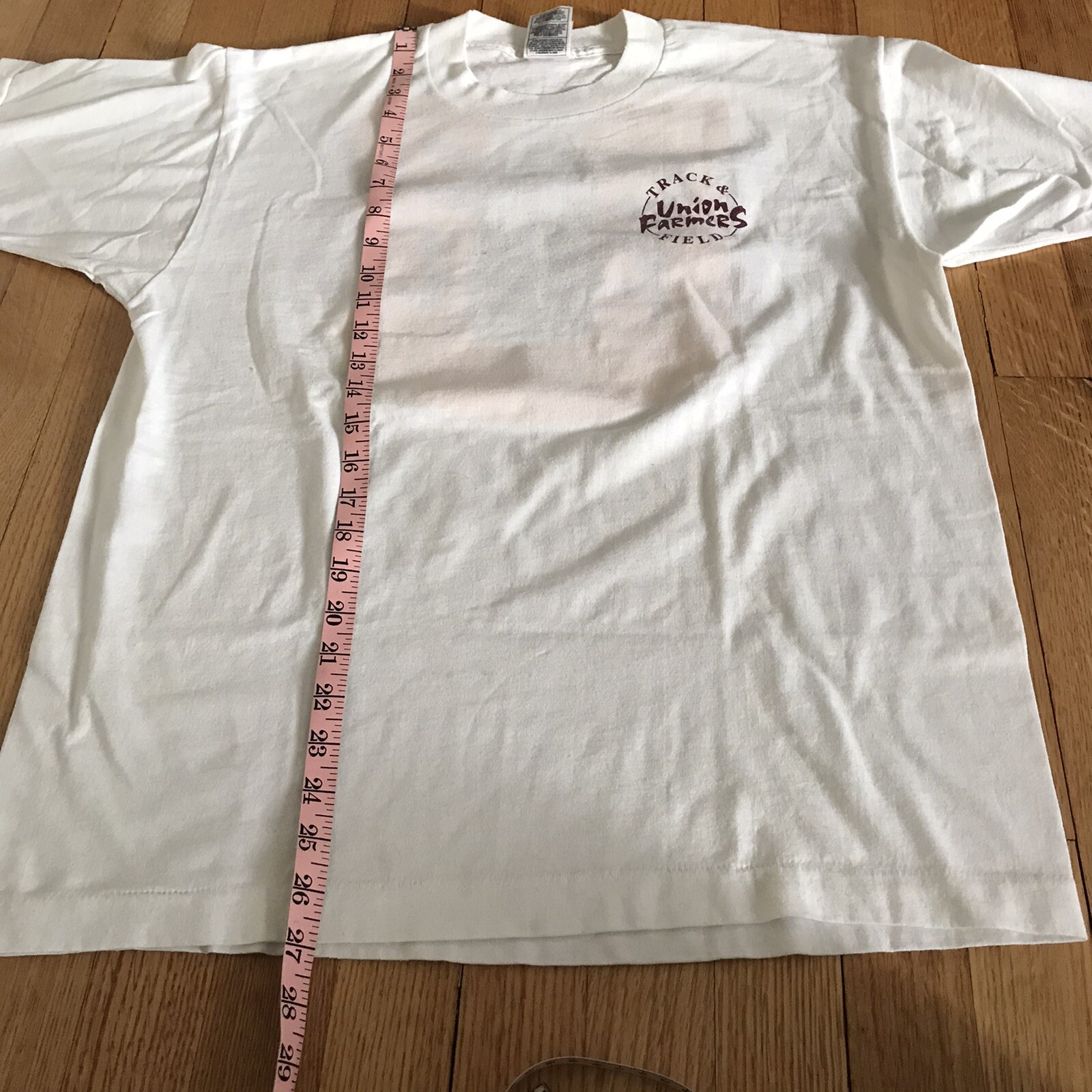 Union Township Farmers Sports Highschool 90s VTG Track And Field Tee large L gallery