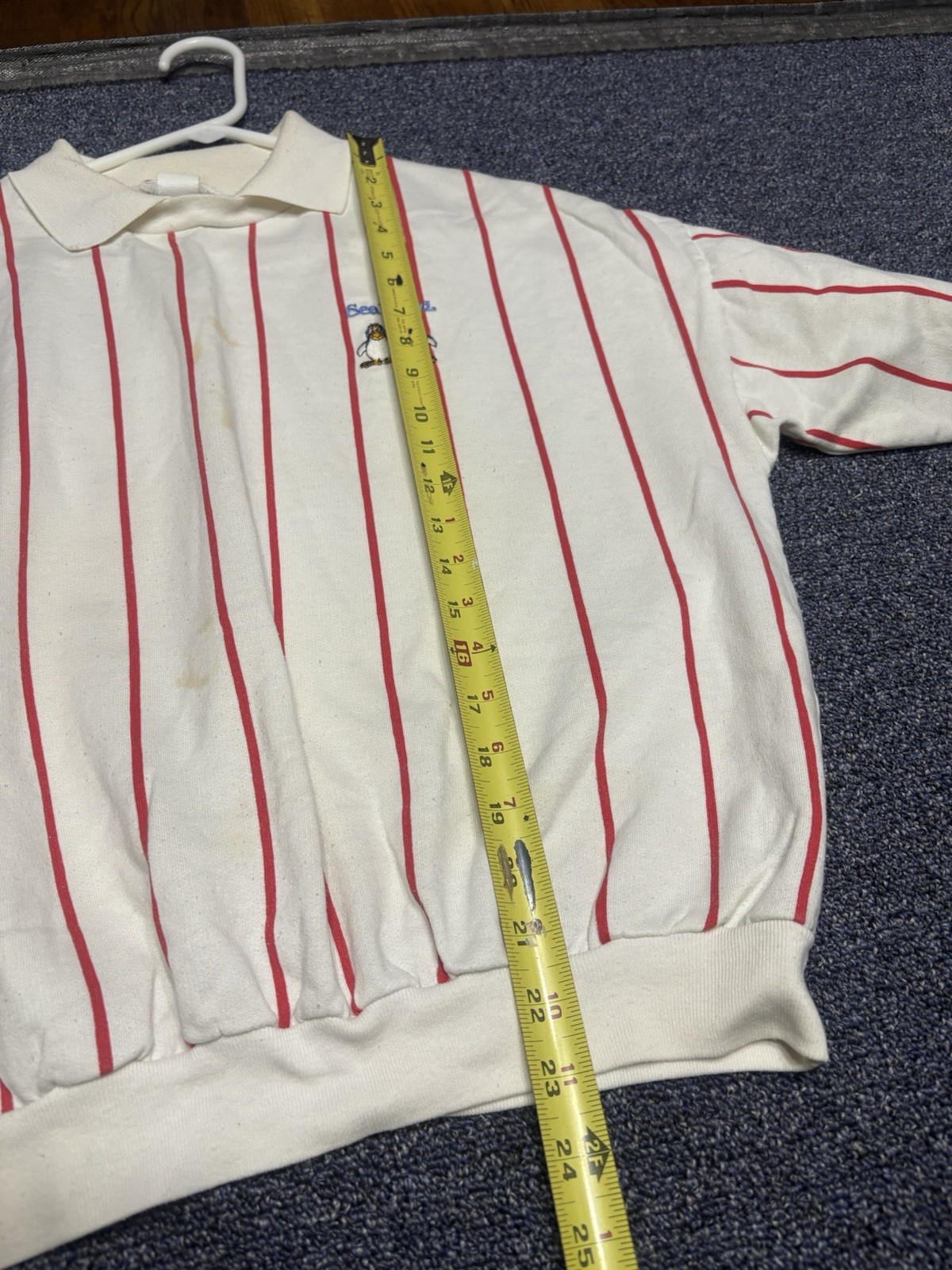 Vintage Sea World Shirt Medium White 80s O2 gallery