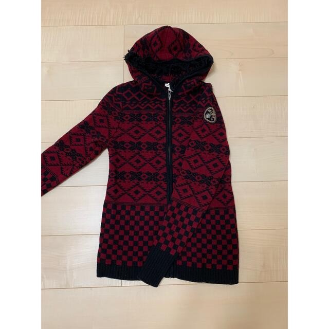Diesel Sweater Hoodie Wool Nylon Fringed Size S Japan