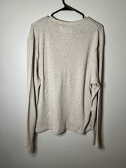 Johnston & Murphy XL thermal Men’s Beige Crewneck long sleeve shirt Cream