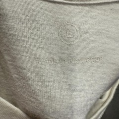 Apple The Grove Tee White Rainbow Wave Logo L Long Length Soft USA Made