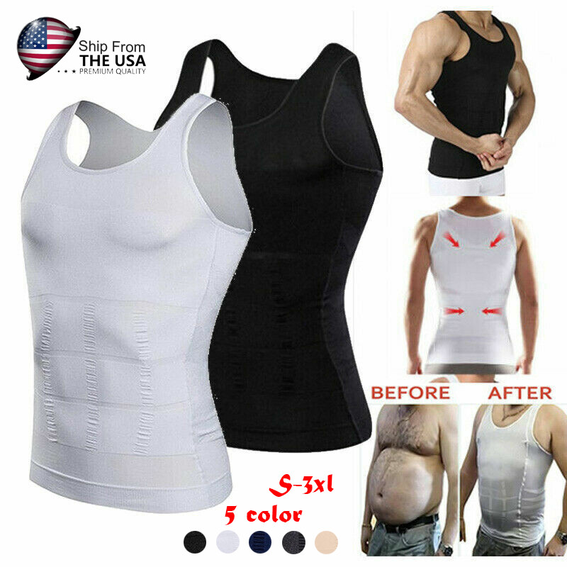 Fajas Para Hombres Faja Reductora De Hombre Men Body Shapers Abdomen Control Tee gallery