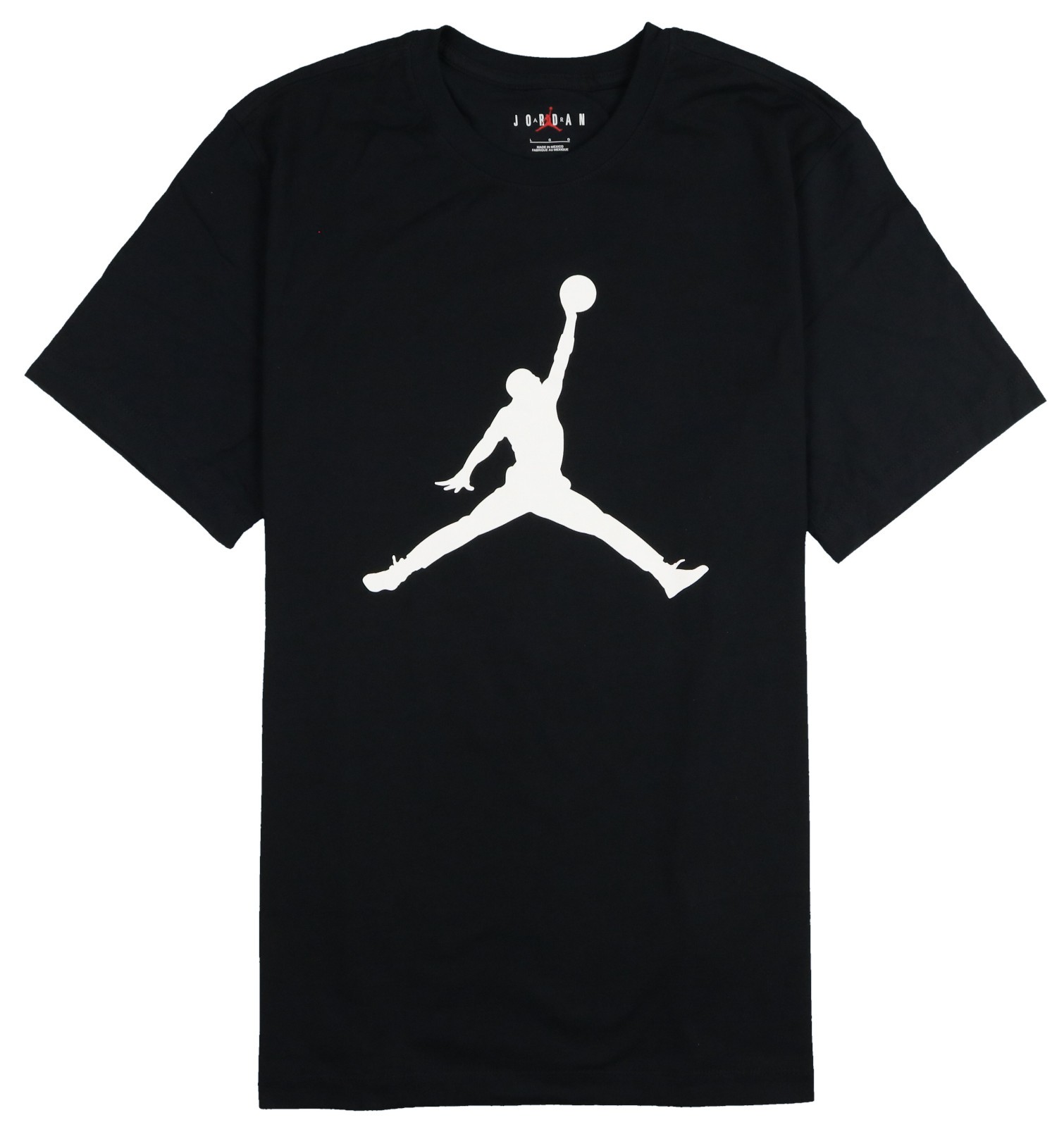 JORDAN Jumpman Logo Shirt sz L Large Black White Bred gallery