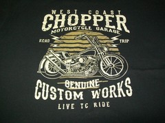 West Coast Chopper Men’s Large Solid Black SHEIN Brand Graphic T-Shirt