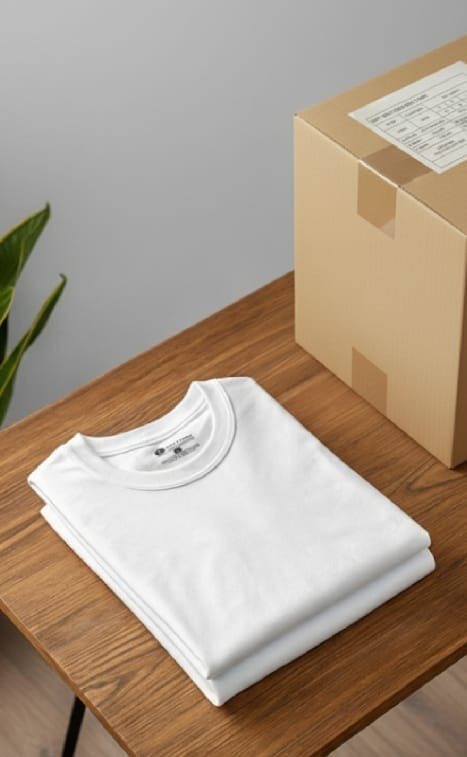 camisetas blancas 80% algodon 20% poliester (paquete de 6und)