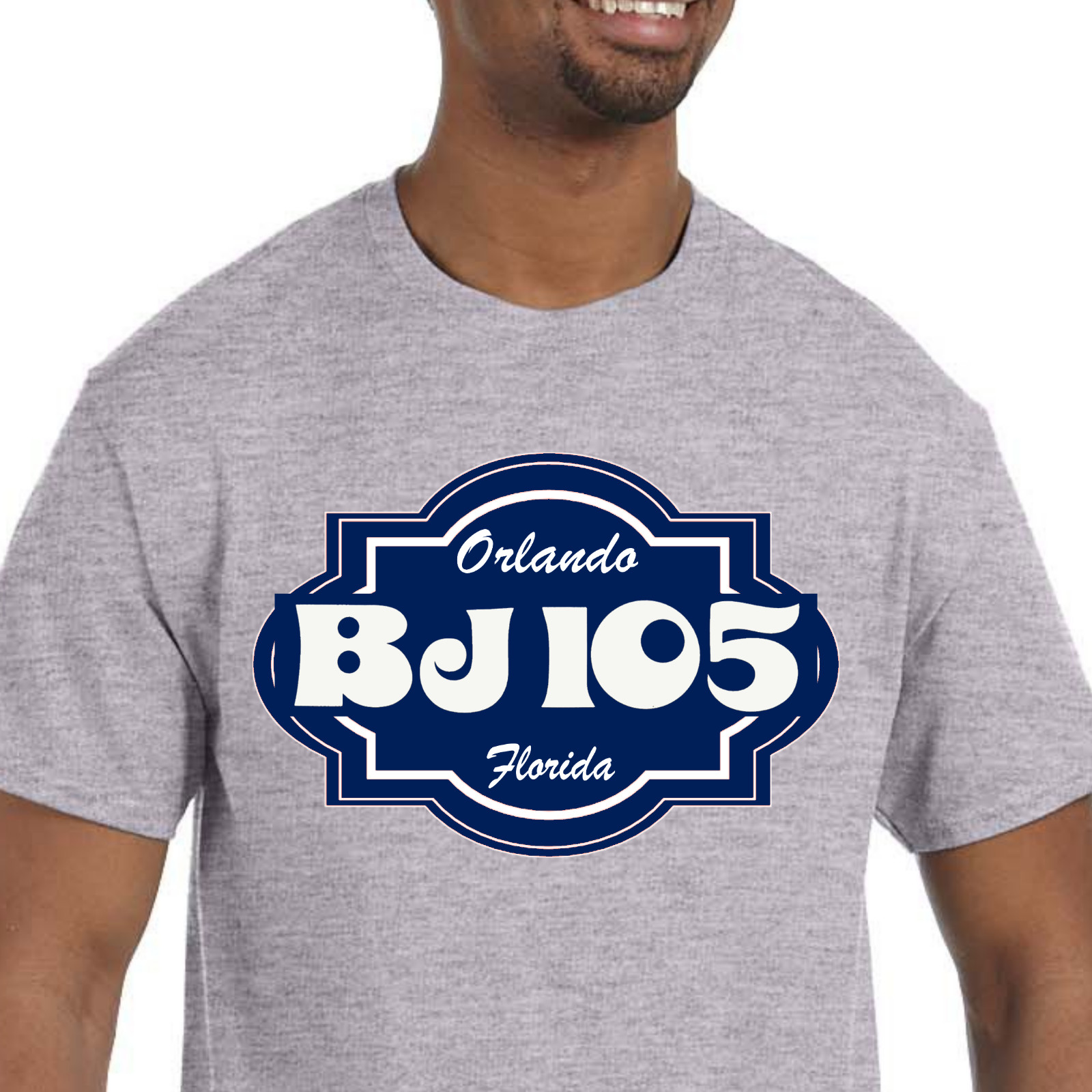 BJ105 T-Shirt NEW *Pick your color & size* Orlando radio station 105.1 gallery