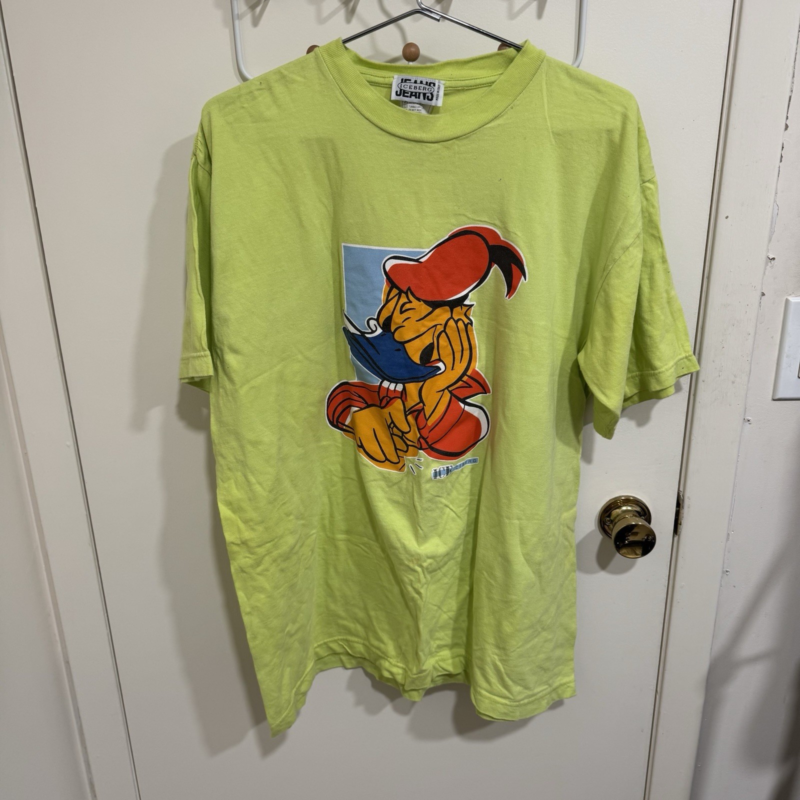 Vintage Iceberg Donald Duck Graphic T-Shirt Men's Size XXL 2XL Made in USA gallery