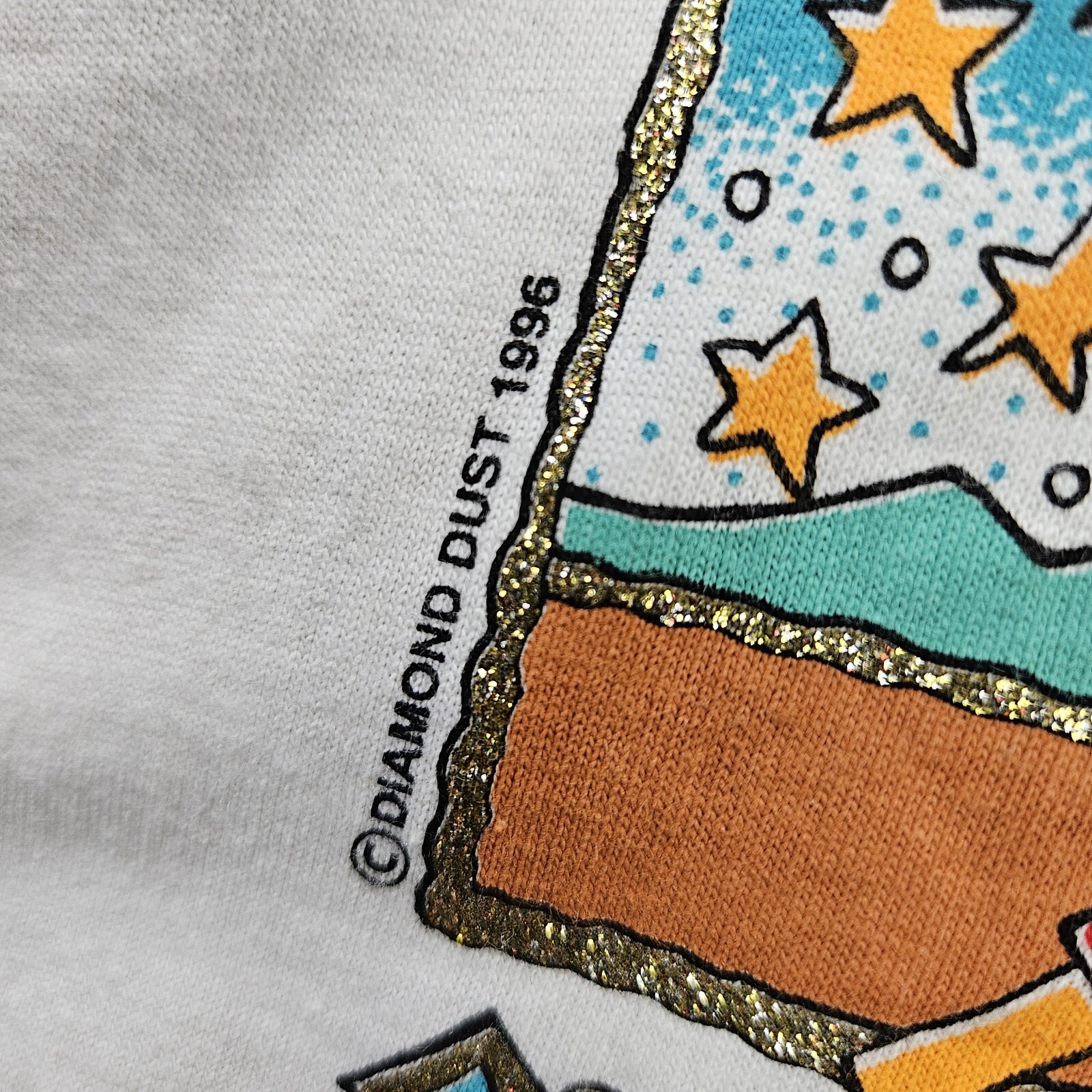 Diamond Dust T Shirt Vintage 1996 Kokopelli Southwestern Glitter Bling Men XL gallery