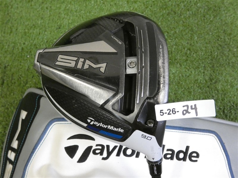 TaylorMade SIM 9.0* Driver LIN-Q M40X 7F4 Stiff Graphite with Headcover