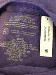 JOHN CARPENTER’S HALLOWEEN PURPLE Screen Print Short Sleeve T-Shirt Sz XL