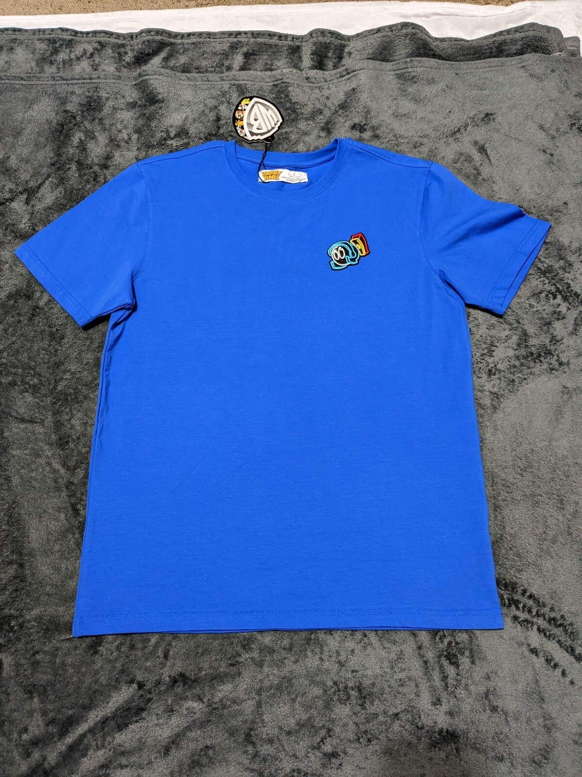 Shirt Mens Large Blue Looney Tunes short sleeve t shirt