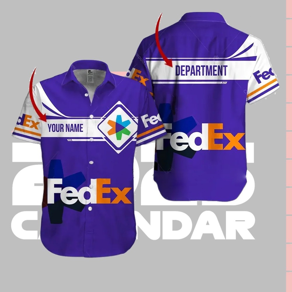 Personalized #FedEx Hawaiian All Over Printed, #FedEx Full Size S_5XL gallery