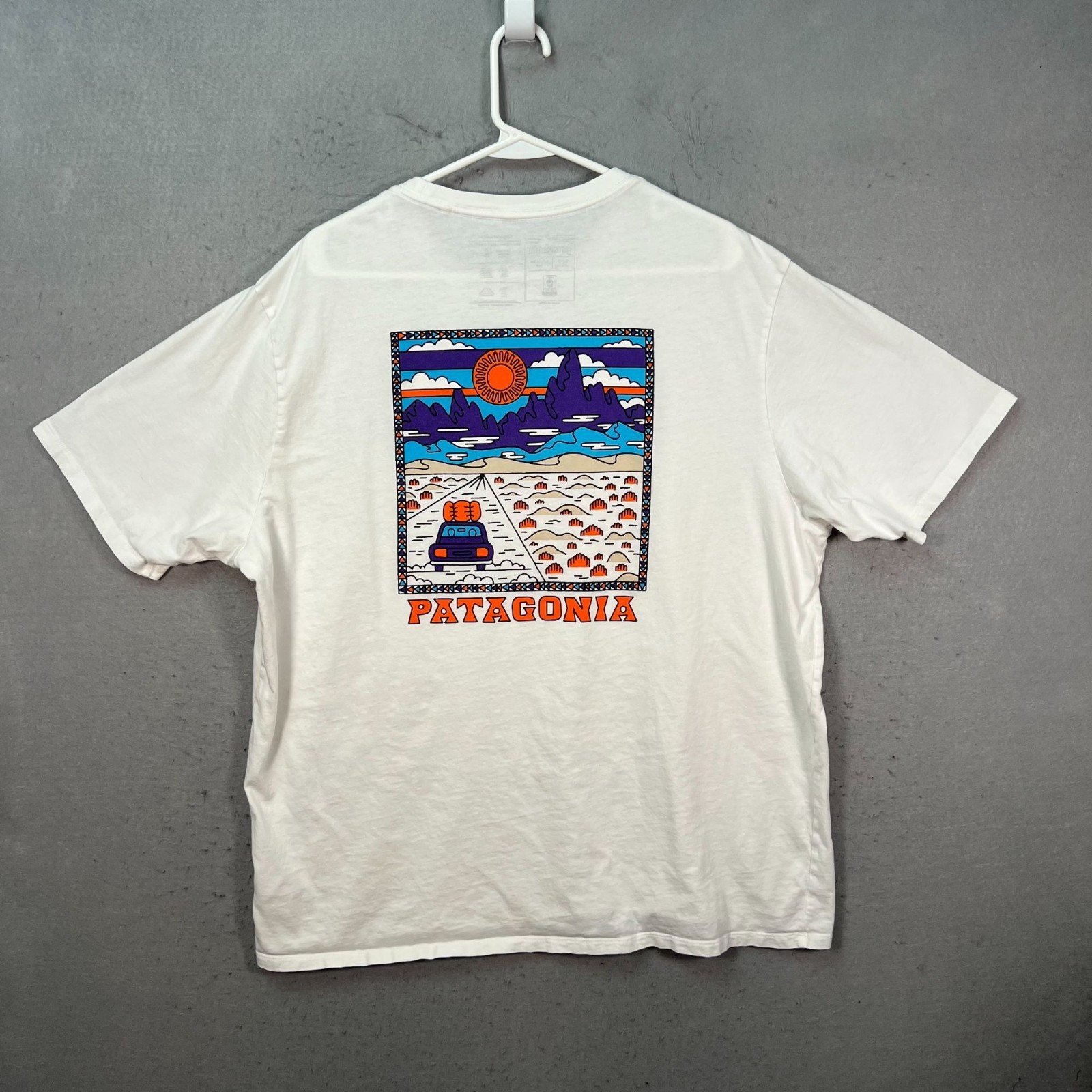 Patagonia Mens XL Regular Fit Organic Cotton T-Shirt White gallery