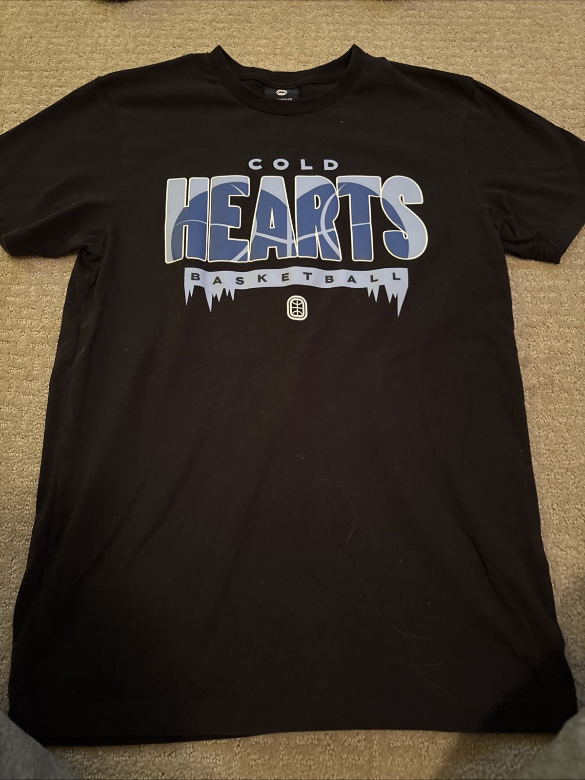 Overtime Black Cold Hearts Men’s Small T-Shirt Short Sleeve gallery
