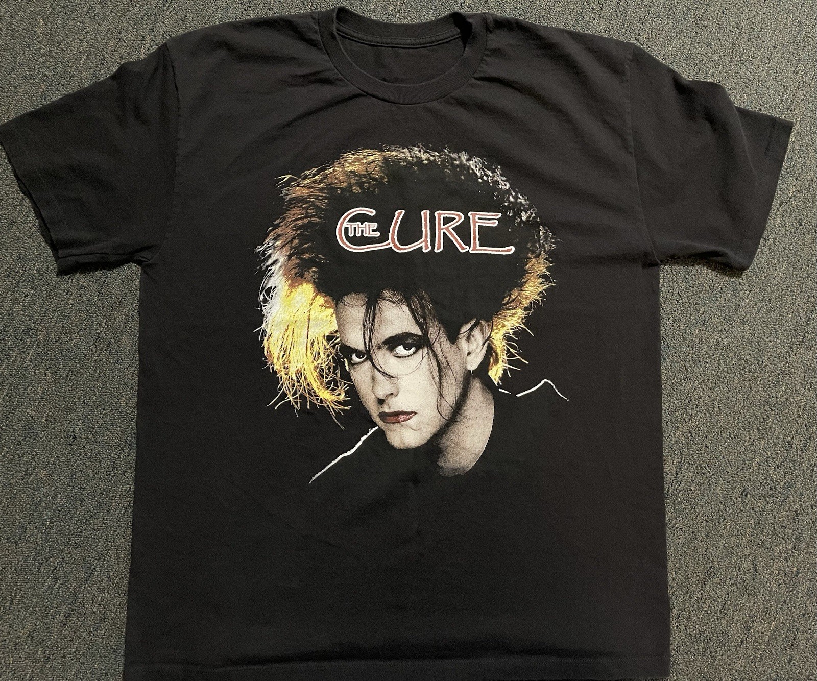 The Cure Robert Smith Black Graphic T-Shirt No Tag. See Measurement Pics