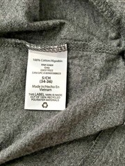 GEORGE SUPER SOFT GRAY LONG SLEEVE CREW NECK TEE SHIRT Sz S