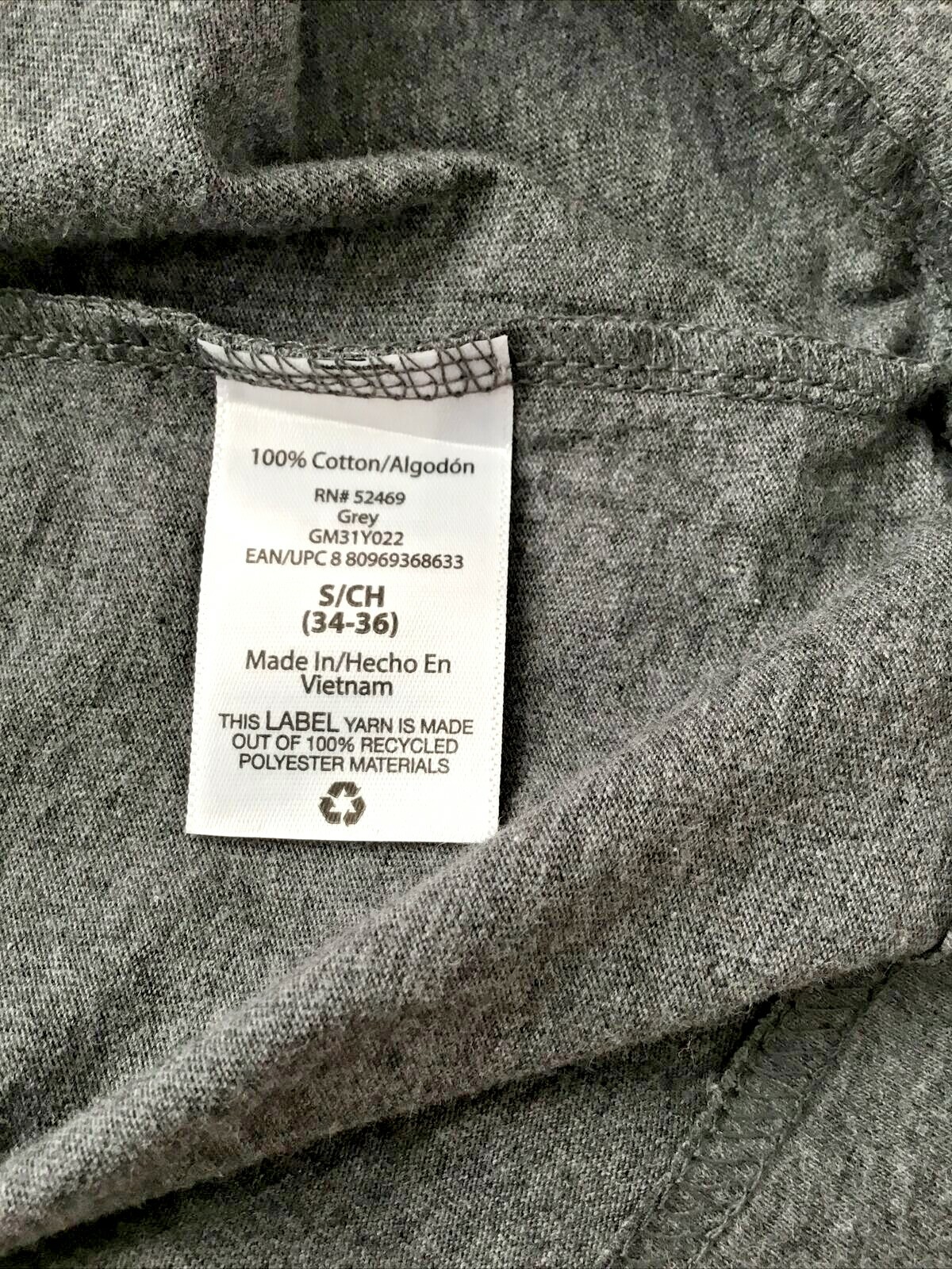 GEORGE SUPER SOFT GRAY LONG SLEEVE CREW NECK TEE SHIRT Sz S gallery