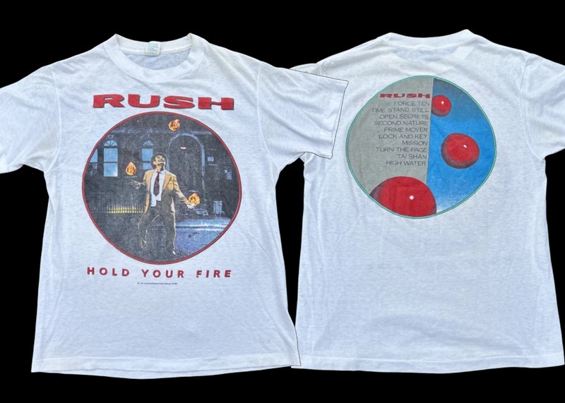 Collection 1980’s RUSH Hold Your Fire 1987 Reprint  All Size T-Shirt U18.249