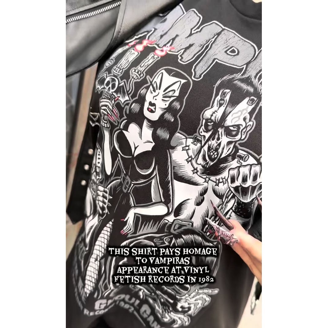 Kreepsville Vampira Meets Ghoul Gang Shirt Tee Gothic Horror S-M-L-XL-2X-3X NWT gallery