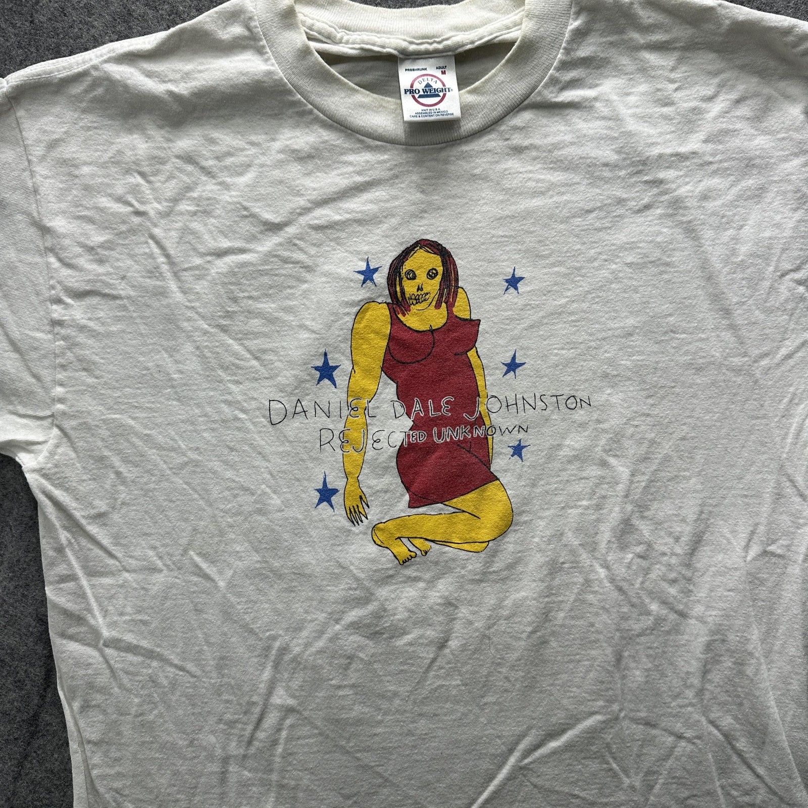 Vintage Daniel Johnston Rejected Unknown Delta Shirt Mens Medium Graphic Tee 90s gallery