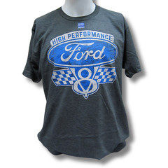 Ford High Performance V8 Logo Emblem Cotton T-Shirt Official Licensed