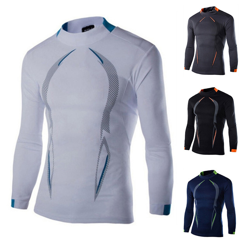 Mens Rash Guard Shirts Quick Dry Swim Shirts UV Protection Long Sleeve T-Shirts gallery